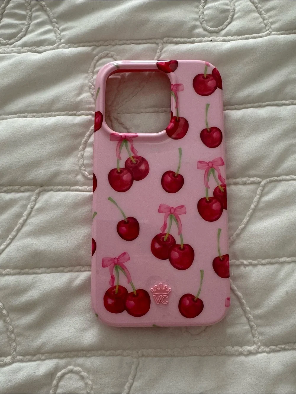 Velvet Caviar Pink Cherry Pattern Phone Case